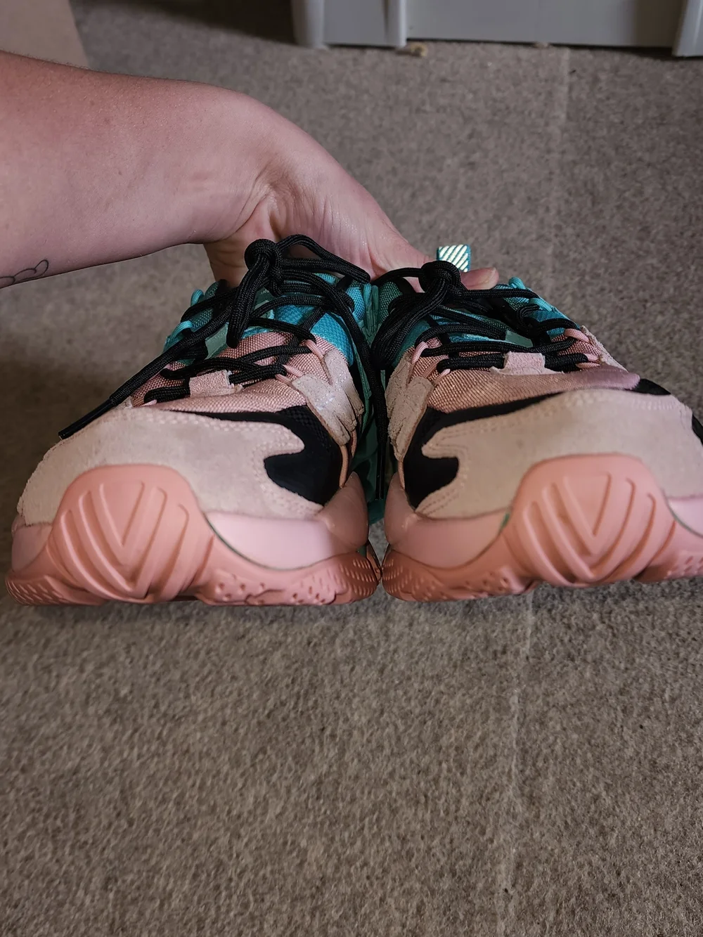 Puma LQDCell Men's Omega Manga Cult Pink Teal Colorblock Sneakers | M8